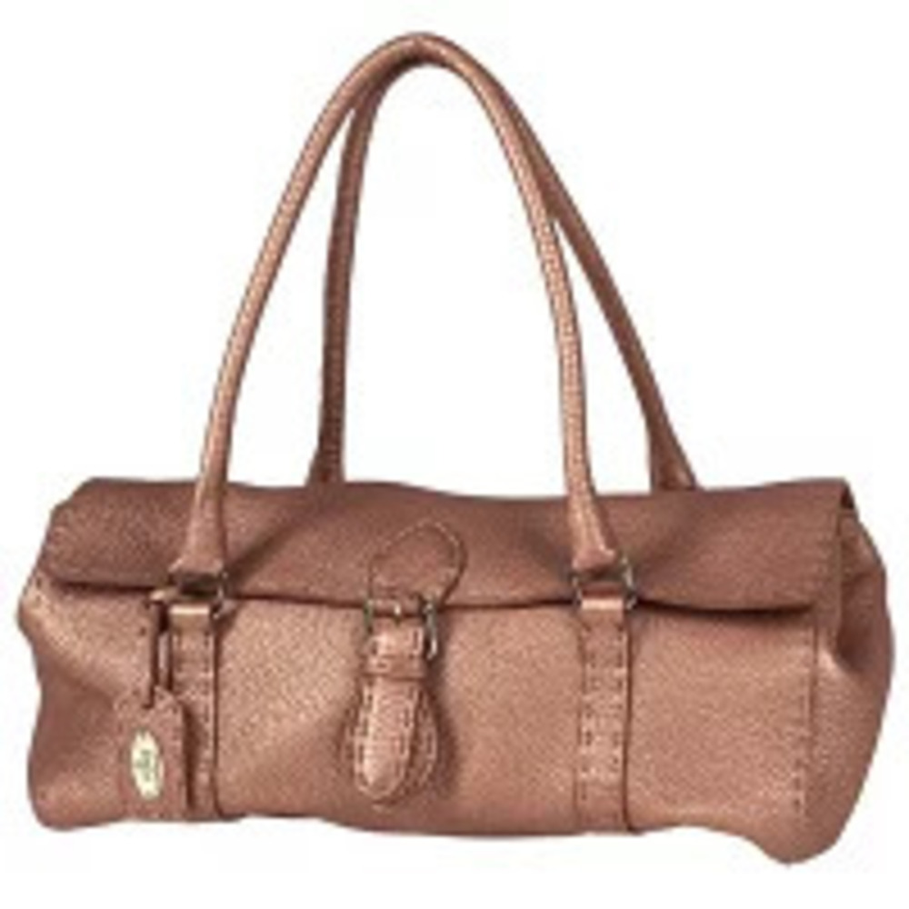 Fendi Selleria Linda handbag stitching leather pink